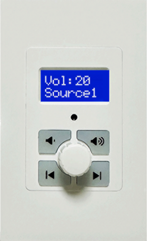 WS66i-KIT-LCD-WH Package+ 6 White LCD Keypads / Whole-Home Audio Distribution Network Controller Matrix with Streamer & App Control