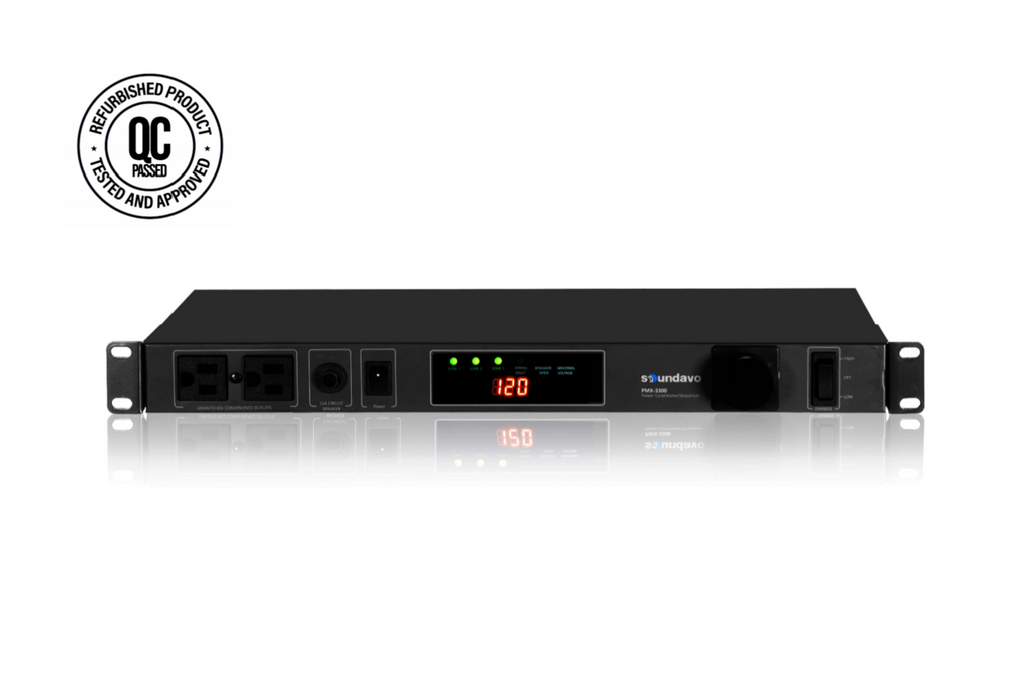 (Outlet/Refurbished) PMX-3300 Power Conditioner/Sequencer (Black Panel Version)