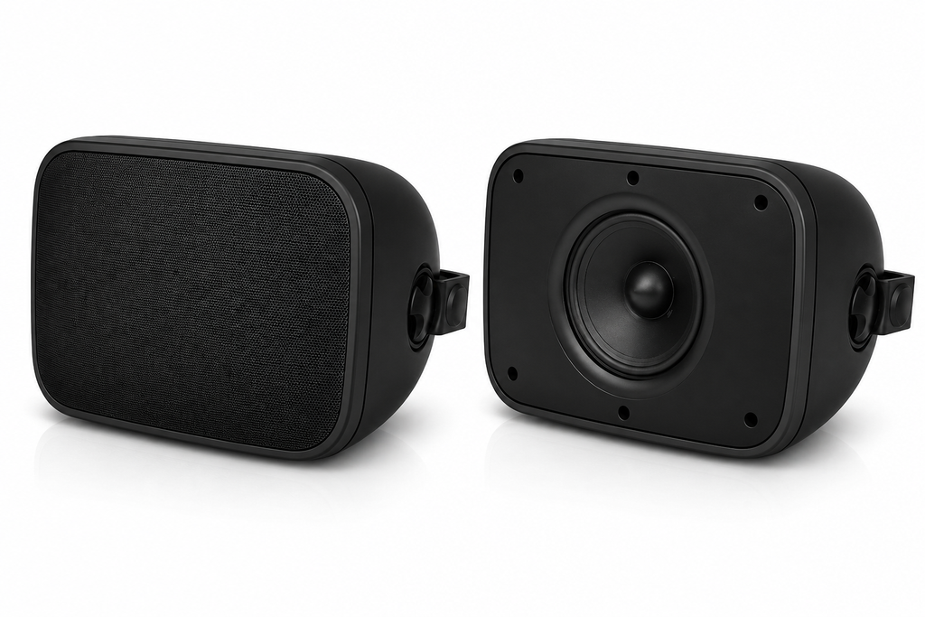EC-650-BL-V2 / IPX66 Full Range Coaxial Driver Indoor/Outdoor Speaker - Black (pair)