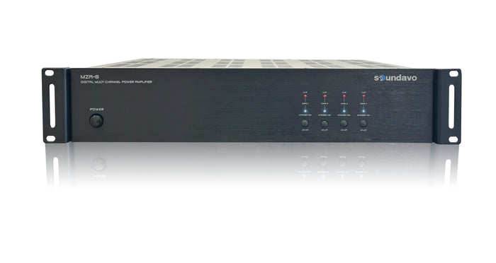 MZA-8 Digital 8-Channel/4-Zone Power Amplifier with S/PDIF Input and Subwoofer Output