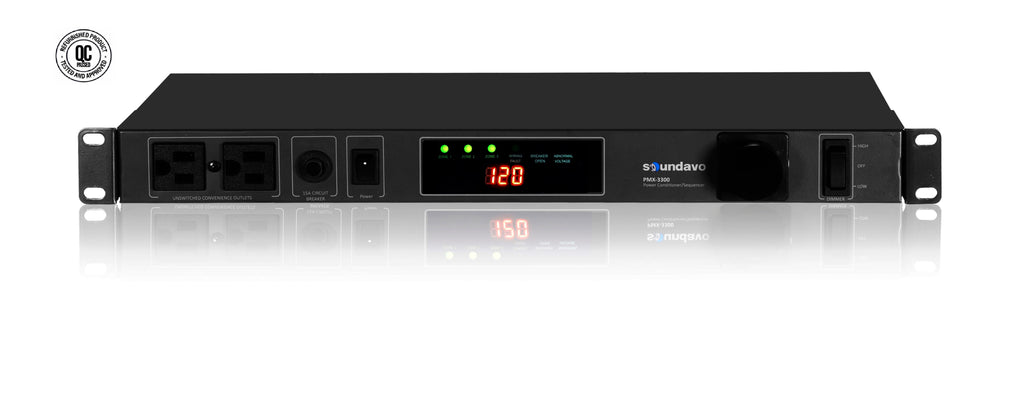 (Outlet/Refurbished) PMX-3300 Power Conditioner/Sequencer (BLACK Panel Version)