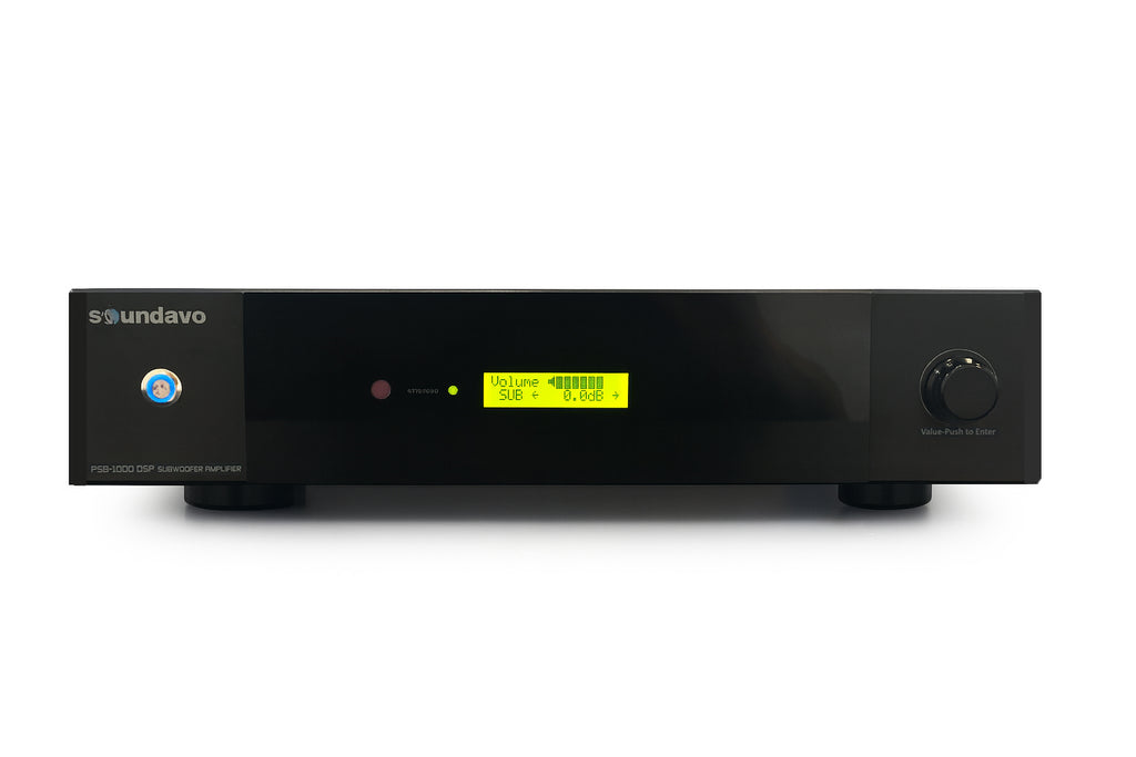 PSB-1000DSP (Version 2) Subwoofer Amplifier with RS-232 / IR Remote Control, Dual Sub Speaker Outputs