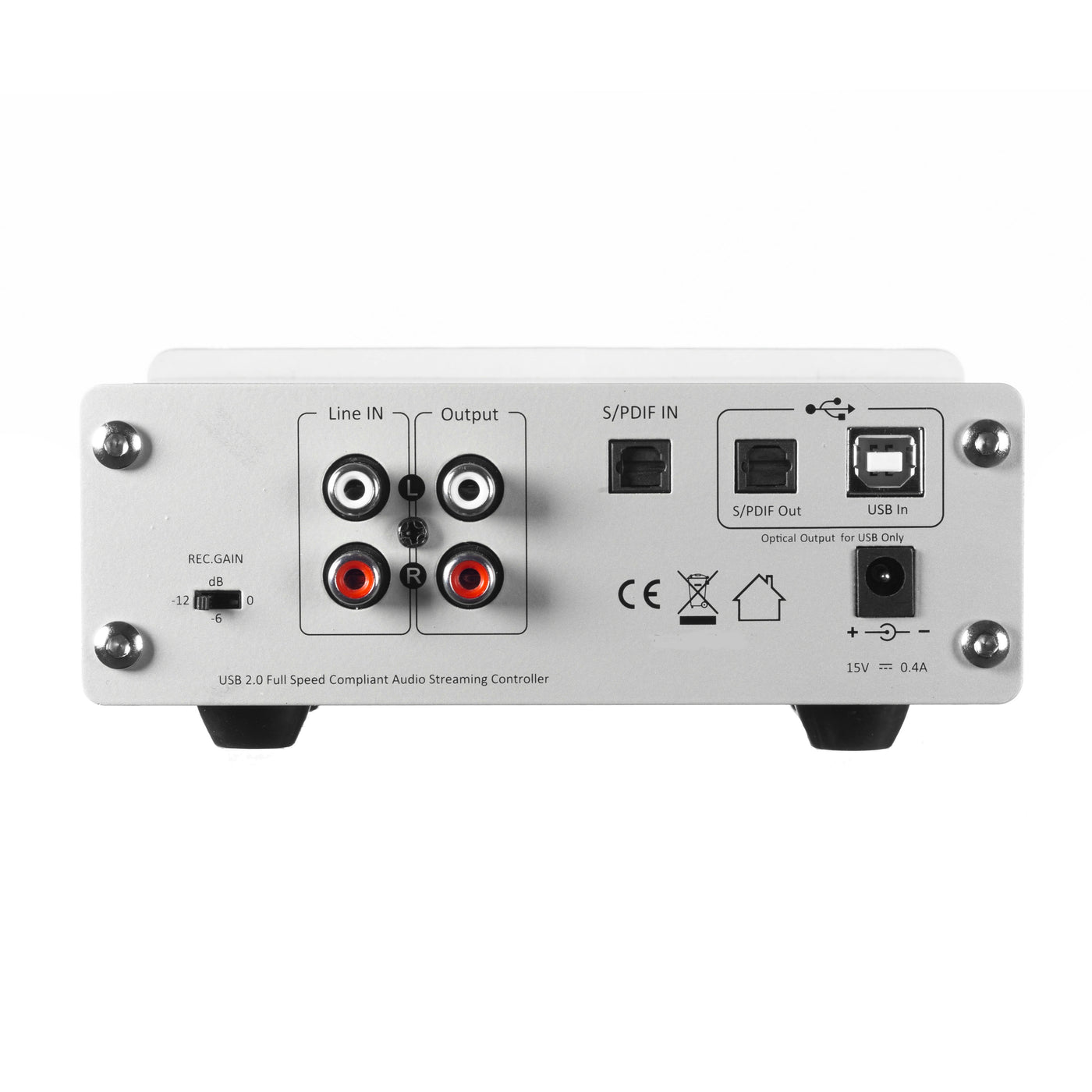  USB Audio Interface (Resolution 24Bit/DAC48 kHz/ADC96