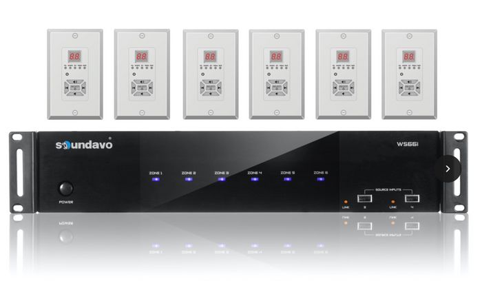 WS66i (KIT-Package) Whole-Home Audio Distribution Network Controller Matrix with Streamer & App Control